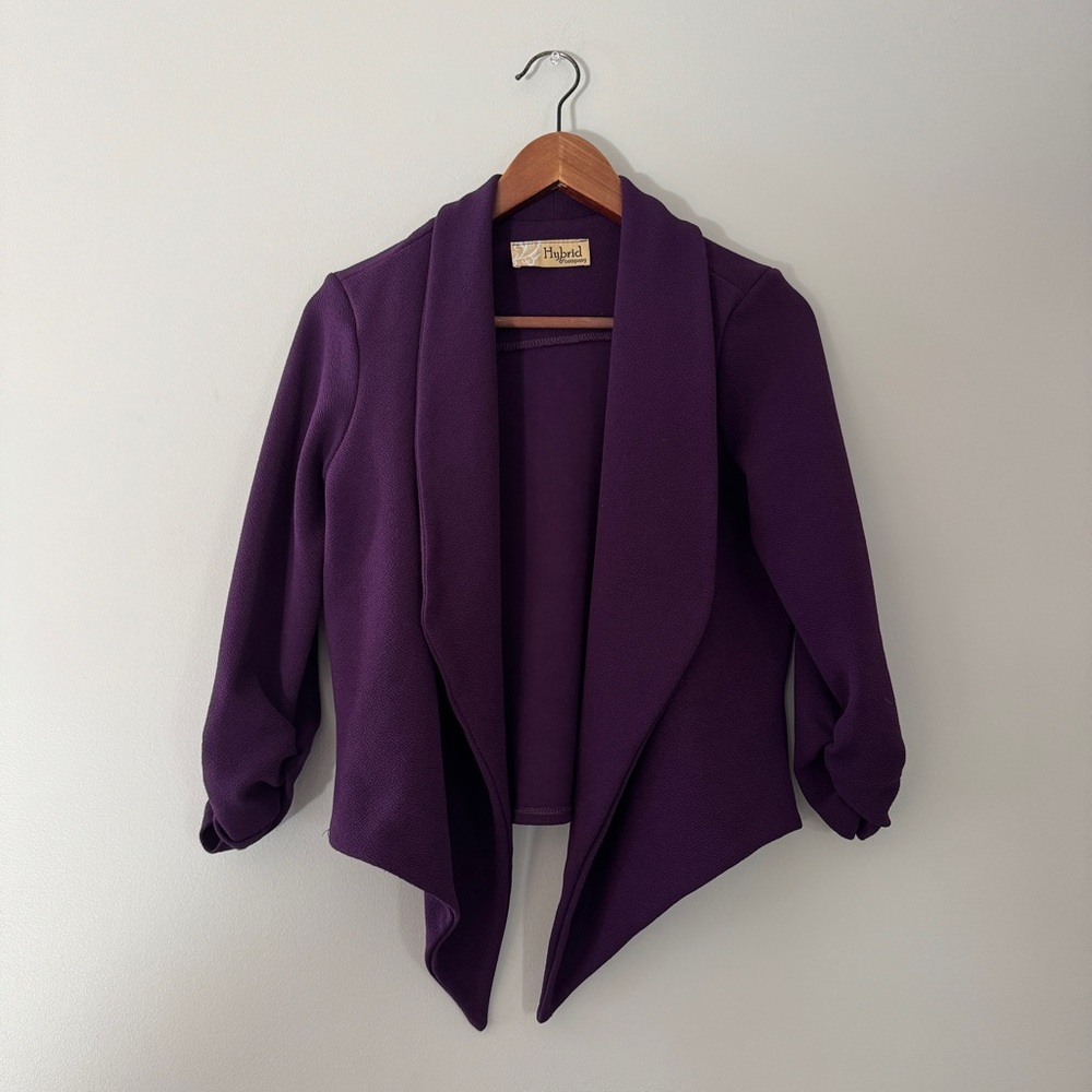 Hybrid & Company | Deep Purple Women's Blazer (Size L)